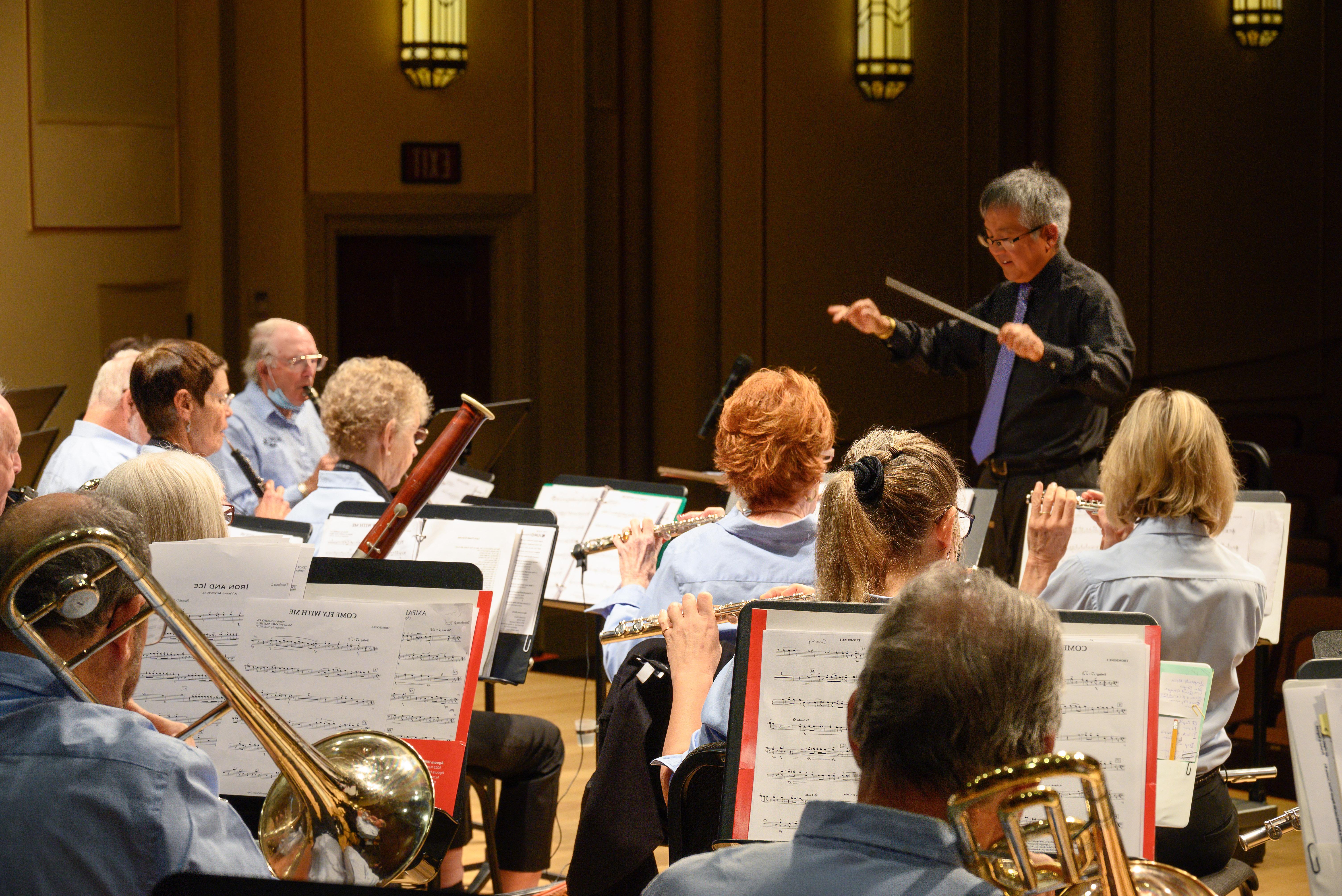 Paul conducts the Prime Time Band in Santa Barbara